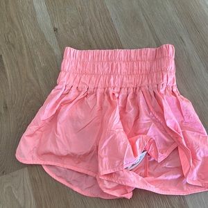 Free people movement pink the way home shorts